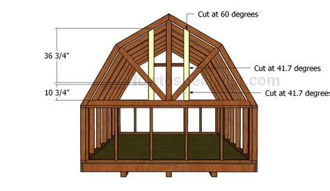 10x12 Barn Shed Plans Howtospecialist How To Build Step By Step