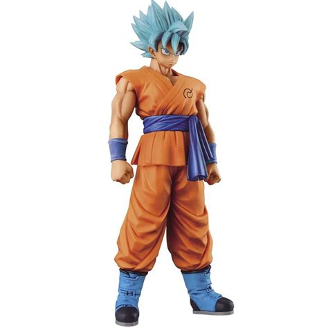 Anime Dragon Ball Z Son Goku Action Figure Super Saiyan God Blue Hair