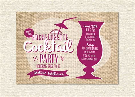 stunning cocktail party invitation templates designs