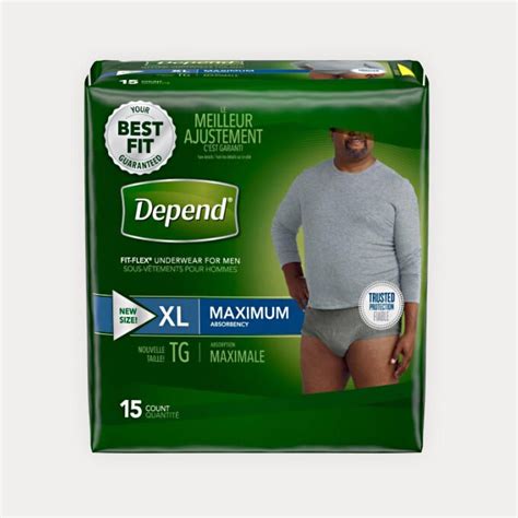 Depend Fit Flex Incontinence Underwear For Men Maximum Absorbency Xl Liberator Medical