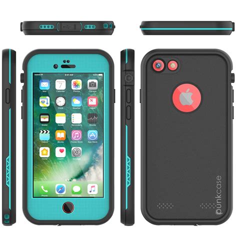 Iphone 8 Waterproof Case Punkcase Spikestar Teal Series Thin Fit 6