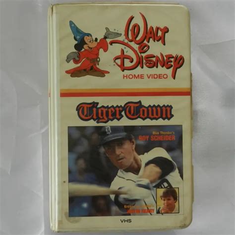 VINTAGE WALT DISNEY Video TIGER TOWN VHS Tape In Collectible White