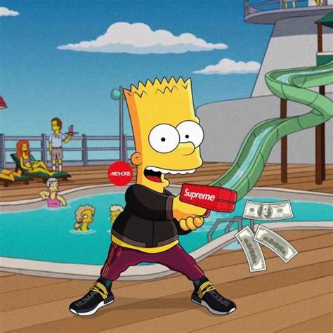 Free Download Hood Bart Simpson Supreme Wallpapers Top Hood Bart Simpson 1080x1080 For Your