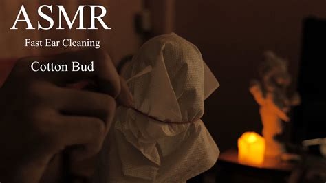 Asmr ใช้ Cotton Bud มาแคะหูแบบเร็ว ๆ รัว ๆ Fast Ear Cleaning Cotton Bud Repeat With Black