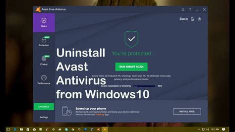 Double click control panel on your display, choose the uninstall a program under programs. How to Uninstall Avast Antivirus from Windows 10 2017 ...