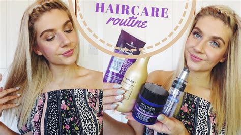 My Haircare Routine Toning Blonde Hair Youtube