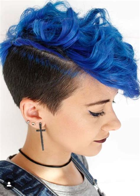 Awesome Blue Pixie Haircuts For Short Hair To Create In