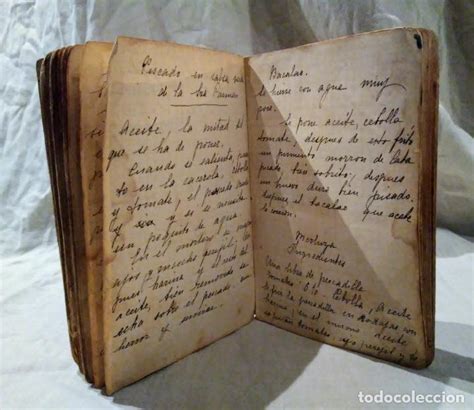 Blog sobre cocina tradicional, recetas paso a paso, sencillas, económicas. Antiguo libro manuscrito de recetas de cocina d - Vendido ...