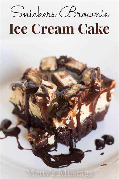 Maybe you would like to learn more about one of these? Snickers Brownie Ice Cream Cake | Marty's Musings