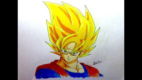 Imágenes de dragon ball z, dibujos y personajes. Cómo dibujar a Goku SSJ (Dragon Ball Z) | Selbor - YouTube