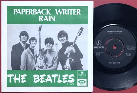 Nostalgipalatset Beatles Paperback Writer 7 Blue Back Swe Ps 1966