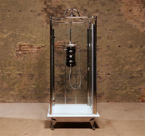 Transparent bathroom shower cabin, shape: HomeOfficeDecoration | Free Standing Round Shower Stall
