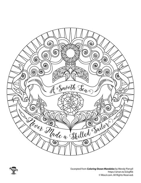 Osmond and the writer aldous huxley. Nautical Anchor Empowering Quote Adult Coloring Page | Woo ...