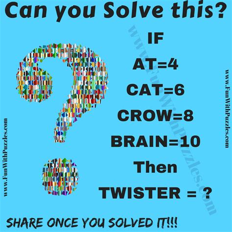 Picture Math Puzzle For College Students With An Answer