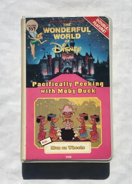 the wonderful world of disney pacifically peeking with moby duck vhs 1983 48 95 picclick