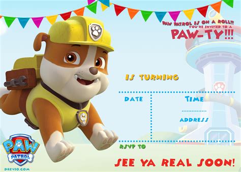 Check out this list of paw patrol party printables, that you can download completely free! FREE Printable Paw Patrol Birthday Invitation Ideas | FREE ...