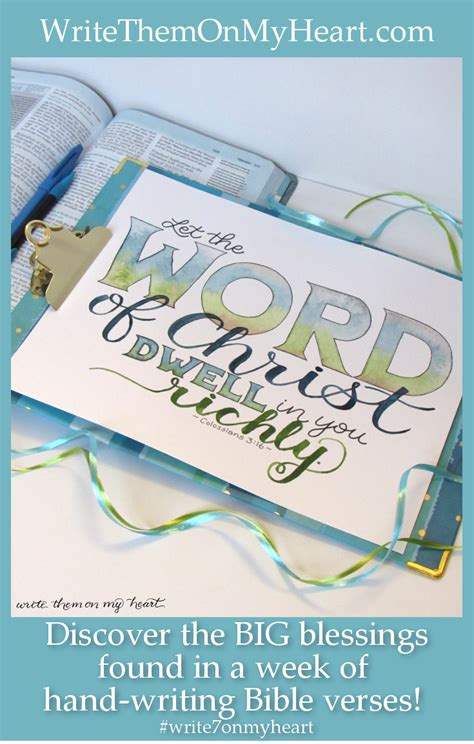 Listen to how the verses sound. Pin on Write Them On My Heart Blog