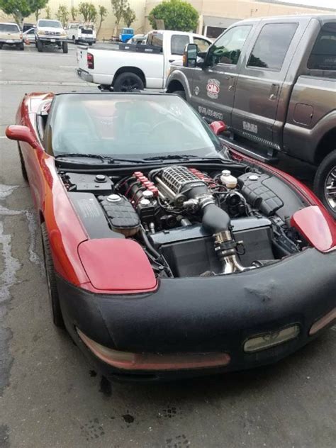 C5 Corvette Convertible Has A Supercharged 427 Under Its Hood