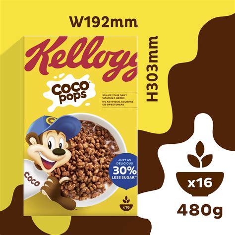 Kelloggs Coco Pops Breakfast Cereal Box 480g Buy Online In United