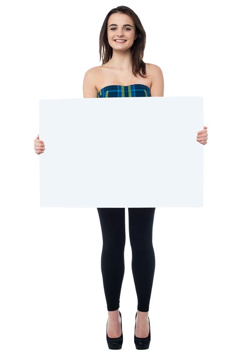 Girl Holding Banner Png Image Purepng Free Transparent Cc0 Png Image Library