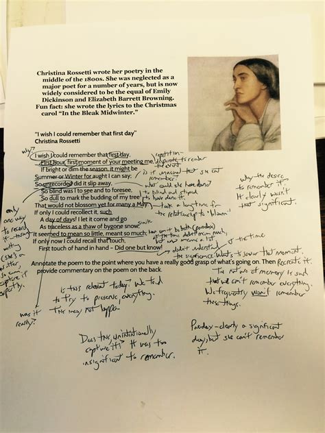 Is it to express ourselves in a way that only we could truly understand? Don't Hate! Annotate! How to REALLY Annotate a Poem - David Rickert