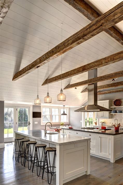 Cathedral ceiling lighting ideas cathedral ceilings lighting large. Ranch Cottage with Transitional Coastal Interiors - Home ...