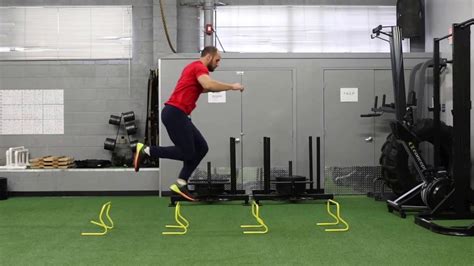 Single Leg Hurdle Hops Continuous Youtube