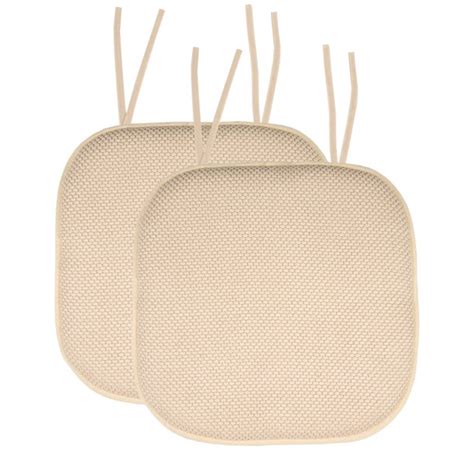 Dining chair cushions with ties kitchen chair pads seat cushions for dining chairs seat pads with ties indoor dine chair cushions with ties washable / removable materials: Memory Foam Honeycomb Non-Slip Back Chair Cushion Pad with ...