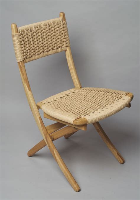 Hans wegner has 7 works online. Ash wood Hans Wegner style - Folding rope chairs Danish ...