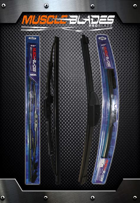 Muscle Blade All Season Metal And Beam Blade Windshield Wiper Blades