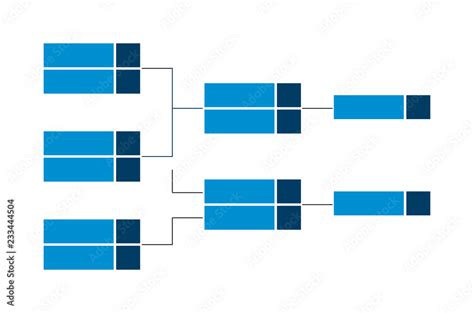 Vector Championship Single Elimination Tournament Bracket Or Tree