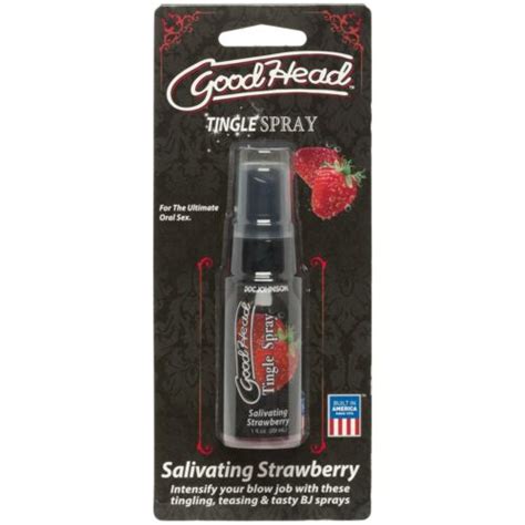 Doc Johnson Goodhead Tingle Spray 1oz Strawberry Flavored Oral Sex Lube 782421070045 Ebay