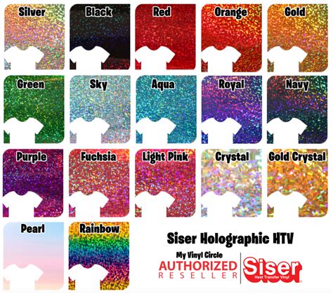 12x20 Siser Holographic Htv Myvinylcircle
