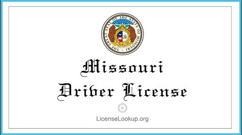 Missouri Driver License What You Need To Get Started License