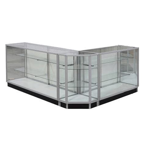Buy wooden showcases online at the best prices. Knock Down Extra View Corner Showcase | Economy Retail ...
