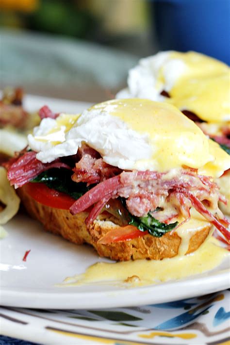 Patrick's day around the corner, we're sharing a peek of rachel. Irish Eggs Benedict with Corned Beef & Cabbage Hash | Recipe | Corn beef, cabbage, Easter dinner ...