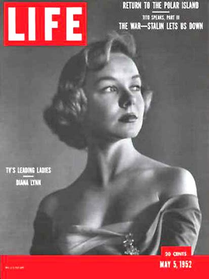 Life Magazine Cover Copyright 1952 Diana Lynn Mad Men