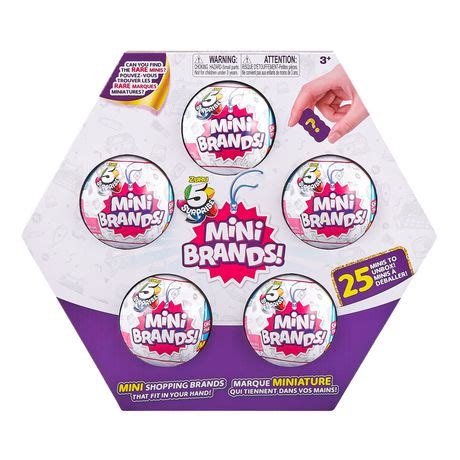 När du öppnar bollen kommer du hitta små överraskningar i form av leksaksförpackningar från succén mini brands finns nu äntligen i sverige! 5-Surprise Mini Brands | Walmart Canada