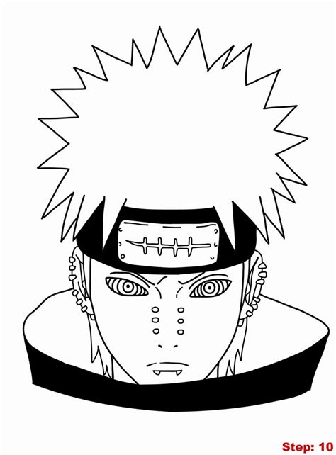 Nature art pencil drawing and painting. How to Draw Pain Tendo from Naruto | how to draw manga 3d ...