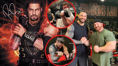 Wwe Superstar Roman Reigns And Flex Lewis Have A Hell Of An Arm
