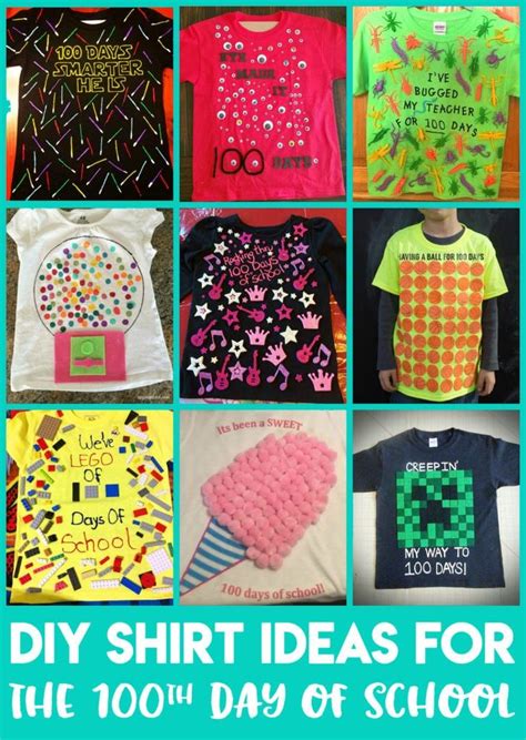easy 100 days of school shirt ideas happiness is homemade 100 day of school project 100th