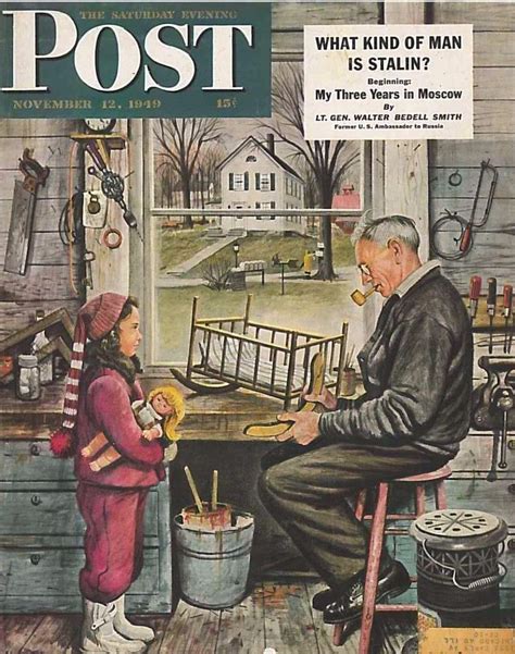 The Saturday Evening Post Nov 12 1949 Cover By Stevan Dohonas Vintage Americana Norman Rockwell