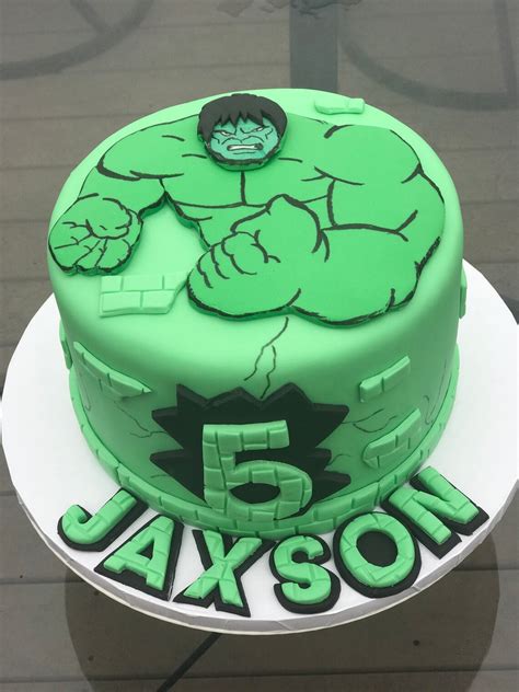 Hulk Fondant Cake Topper Set Etsy