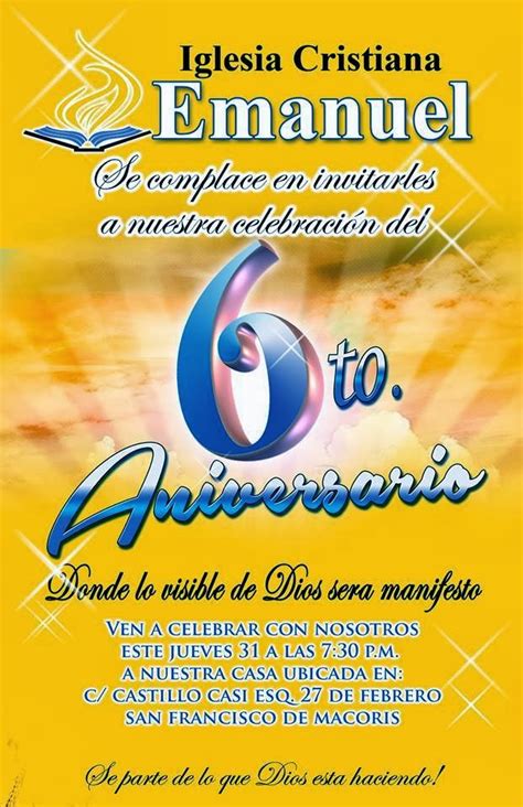 Fiesta De Aniversario~iglesia Cristiana Emanuel