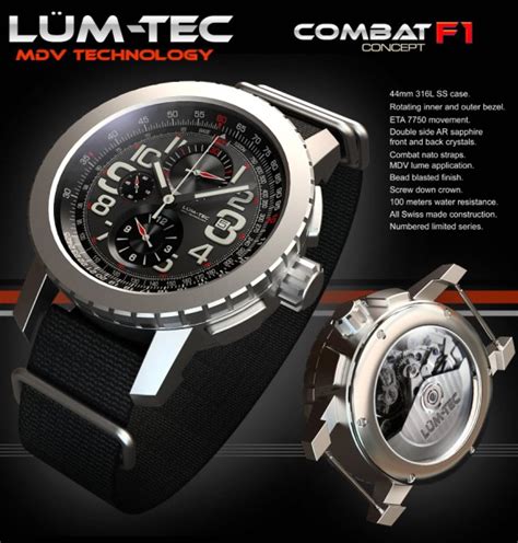 Free tv channels 24/7 on your computer or mobile. LUM-TEC Combat F1 Concept Watch | aBlogtoWatch