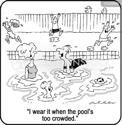 Crowded Pool Cartoons And Comics Funny Pictures From Cartoonstock