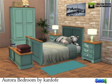 Aurora bedroom by Kardofe | Sims haus, Sims 4, Sims 4 häuser