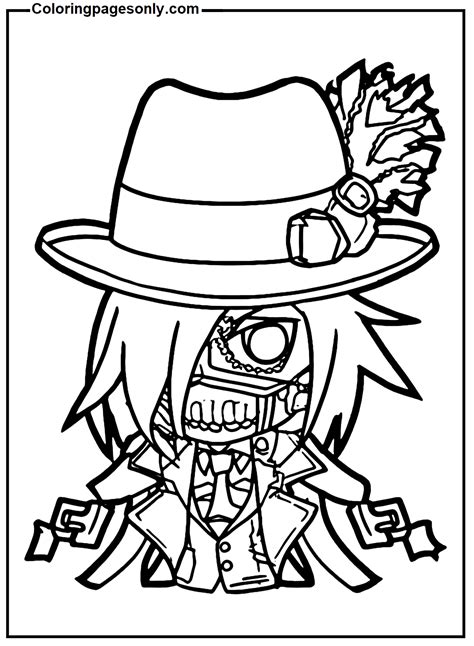 Black Butler Undertaker Coloring Page Free Printable Coloring Pages
