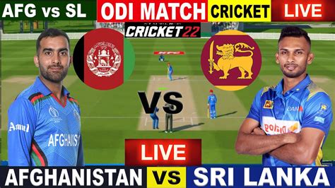 🔴live Cricket Match Today Live Sri Lanka Vs Afghanistan Live Match