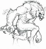 Coloring Werewolf Pages Wolf Scary Colouring Printable Drawing Color Creepy Getdrawings Print Getcolorings sketch template